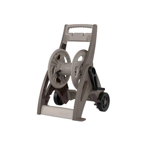 Suncast Commercial 175 Feet Hose Mobile Hose Reel Cart - Dark Taupe