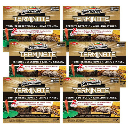 Spectracide Terminate Termite Detection And Killing Stakes 15-Count, Case Of 6
