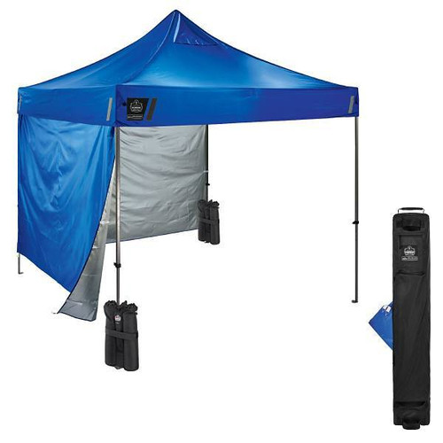 Ergodyne 6051 Single Blue Heavy-Duty Pop-Up Tent Kit 10ftx10ft
