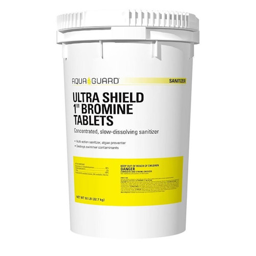 Aquaguard Ultra Shield 1" Bromine Tablets, 50 Lb