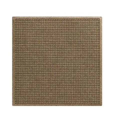 M+a Matting Waterhog Squares Fashion Mat Camel 3'X5' Smooth Backing