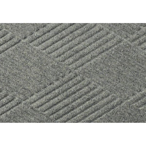 M+a Matting Waterhog Max Diamond Classic Mat Grey Ash 2'X3' 78-Mil Smooth Sbr