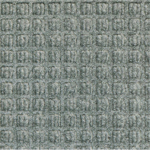 M+a Matting Waterhog Squares Fashion Mat Medium Grey 2'X3' Smooth Backing