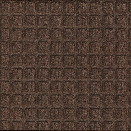 M+a Matting Waterhog Squares Fashion Mat Dark Brown 2'X3' Smooth Backing
