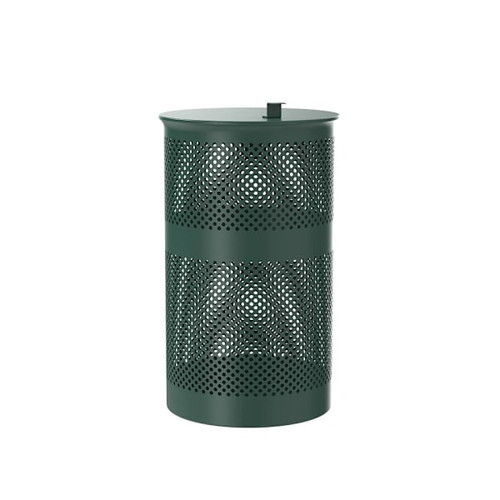 Fur Essentials 13 Gallon Heavy-Duty Outdoor Pet Waste Trash Can With Lid