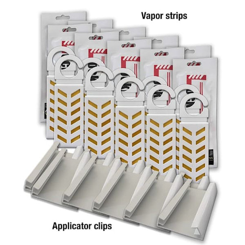 Lockdown Trash Room Fly Control Vapor Strips And Clips 250 Sq Ft Case Of 10