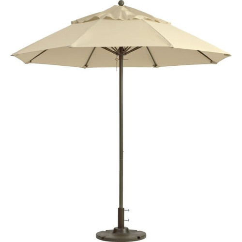 Grosfillex 9' Windmaster Umbrella Khaki