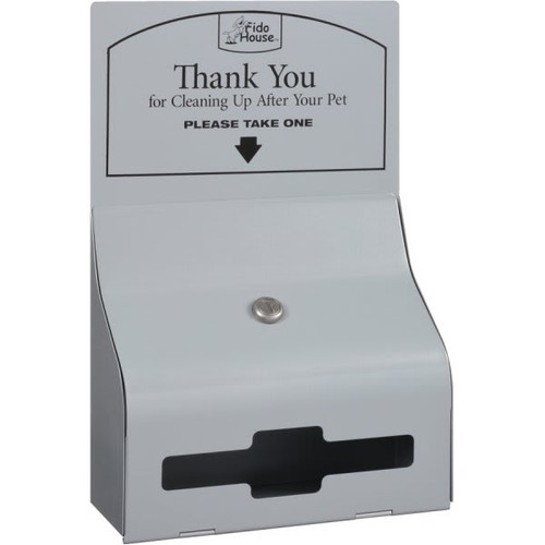 Fido House Grab-N-Go Pet Waste Dispenser (Silver)