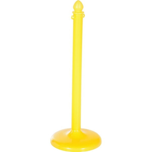 Vestil Yellow Floor Mounting Plastic Barricade Posts, Package Of 4