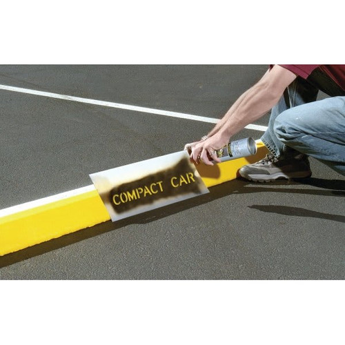 Parking Stop Block Stencil - Compact Car