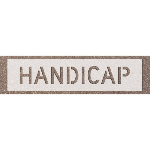 Stock Complete Word Parking Stencil - Handicap, 12 Letters