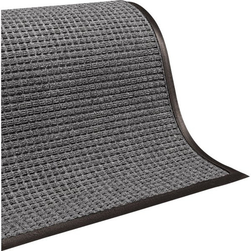 M+a Matting Waterhog Squares Classic Floor Mat, Medium Gray, 6' X 4'