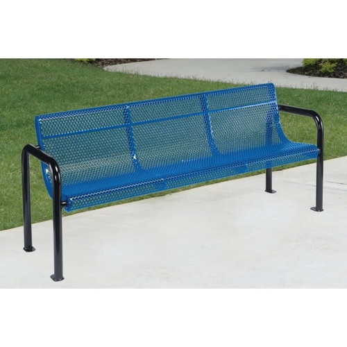 Ultrasite Portable/Surface Mount Contour Bench, Blue, 4'