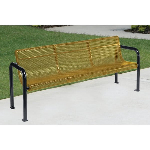 Ultrasite Portable/Surface Mount Contour Bench, Beige Galvanized Steel, 6'