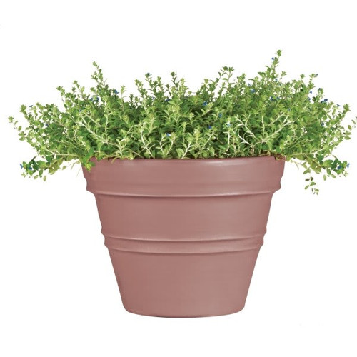 Classic Look Rolled Rim Planter, 18 X 23-1/2, Taupe