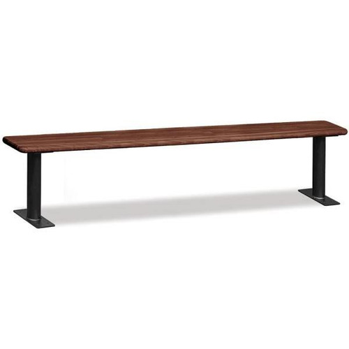 Salsbury Industries Wood Locker Bench 96 Inches Dark Finish
