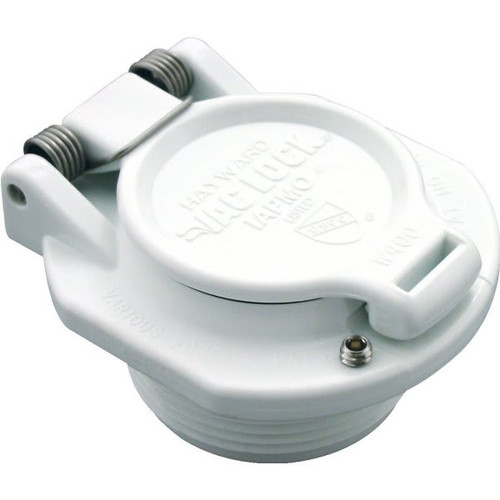 Hayward Vacuum Lock Safety Wall Fitting Free Rotation (White)