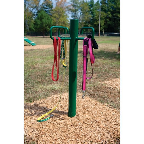 Barkpark Dog Park Leash Post (Green)
