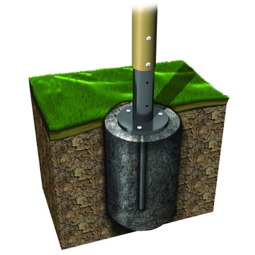 Uplaytoday By Ultraplay Up Front Play System Concrete In Ground Mount Kit