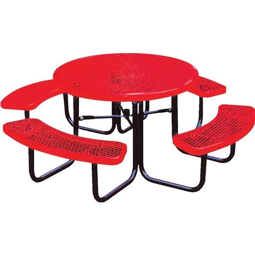 Ultrasite 46" Square Table, Diamond Metal - Red