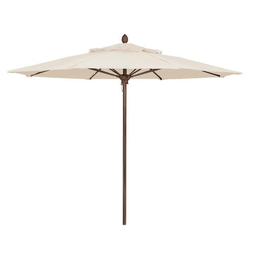 Fiberbuilt Lucaya Natural Marine Umbrella With Champagne Bronze 8'