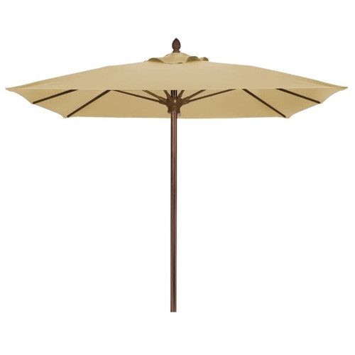 Fiberbuilt Riva Beige Acrylic Umbrella With Champagne Bronze Pole 7-1/2'