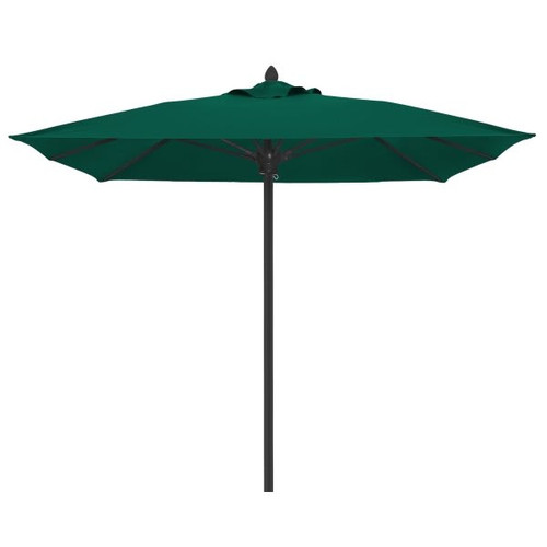 Fiberbuilt Riva Forest Green Acrylic Umbrella With Black Pole 10'