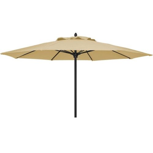 Fiberbuilt Oceana Beige Acrylic Umbrella With Champagne Bronze Pole 13'