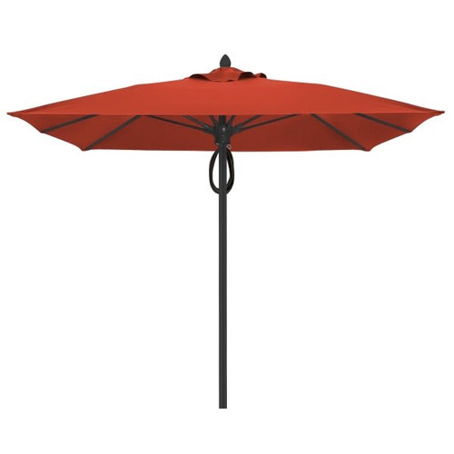 Fiberbuilt Oceana Terracotta Acrylic Umbrella With Black Pole 7-1/2'