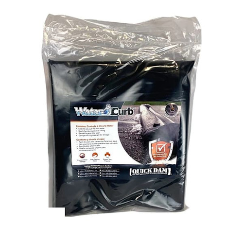 Quick dam Water Curb, 10"H X 10'L Water-Filled Flood Barrier