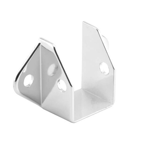 Sentry Headrail Bracket, For 1 In. Rails, Zinc Alloy, Chrm Plated, Fasteners 656-6473-T