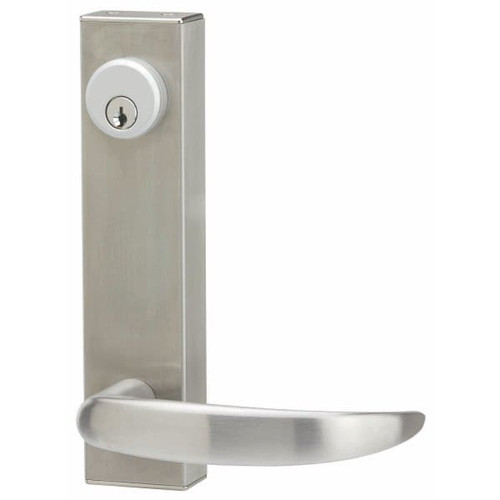 Adams Rite Curve Lever Standard Entry Trim Without Cylinder Hole 3080-01-0-9U-US32D