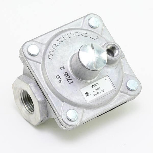 Maxitrol 1/2"Npt 1/2psi Inlet 5-12"Wc Outlt Rbbr Seat Poppt Applnc Gas Regulator RV48-1/2-512