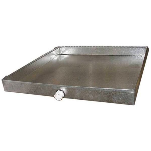 Master Flow 32 In. X 32 In. 26-Gauge Drain Pan With Pvc Connector 26DDP32X32