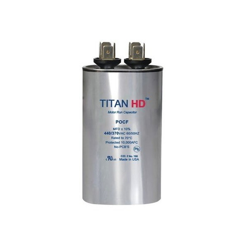 Packard Titan Hd Run Capacitor 25 Mfd 440/370 Volt Oval, Box Of 5 POCF25B