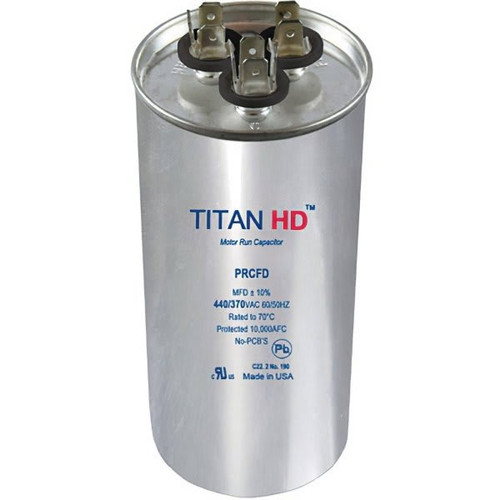 Packard Titan Hd Run Capacitor 80+5 Mfd 440/370 Volt Round, Box Of 5 PRCFD805A