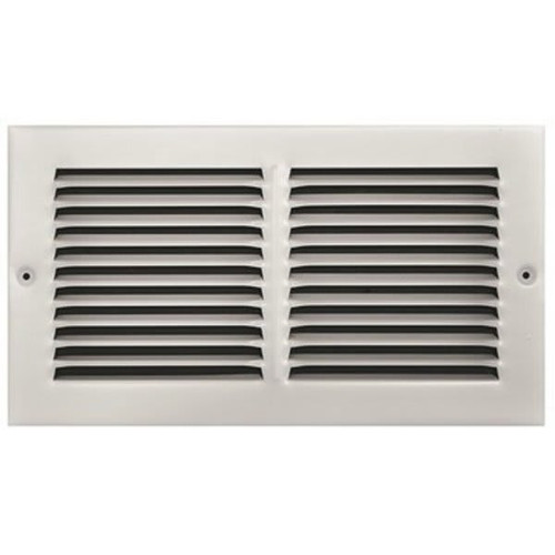 Truaire 12 In. X 6 In. White Stamped Return Air Grille 170 12X06