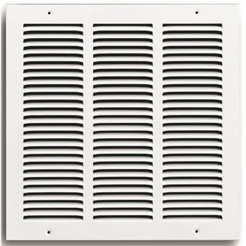 Truaire 14 In. X 14 In. White Stamped Return Air Grille With 4 Screw Holes 170 14X14-4