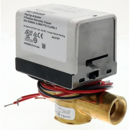 Schneider 2 Way 3/4" Flare 3.5 Cv 24vac Spring Return 2 Position Valve End VT2343G13A02A0F