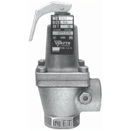 Watts Pressure Safety Relief Valve #174a Bronze Body 125 Psi 274751