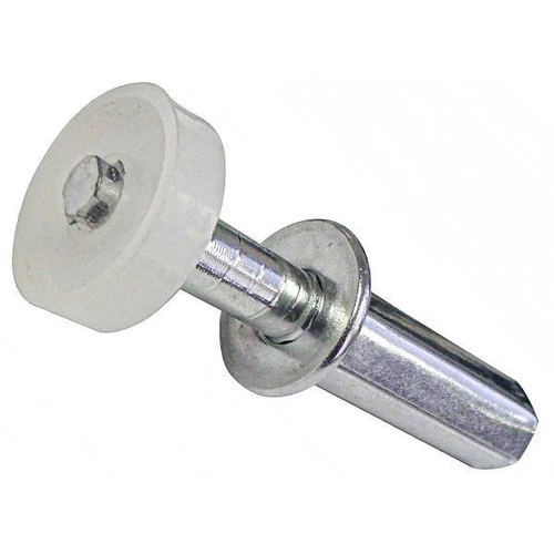 2-1/4" - 7/8" Diameter Wardrobe Bi-Fold Top Guide Metal Base, Package Of 2 2-58-2