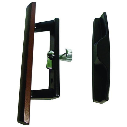 3-1/2" Universal Sliding Glass Door Handle Black 13-106X