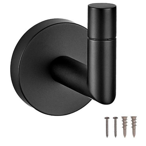 Seasons Westwind Matte Black Robe Hook 543520