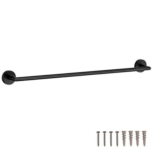 Seasons Westwind Matte Black 24 In. Towel Bar 543512