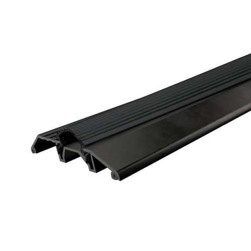 Frost King Anodized Alum/Vinyl Low Profile Threshold, Black, 3-3/4" X 3/4" X 3' BK3636A