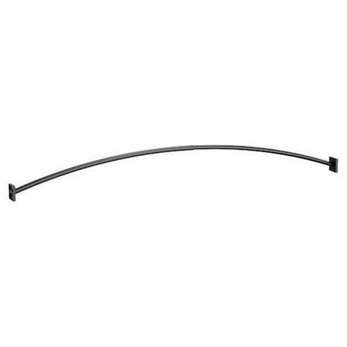 Moen Triva Matte Black Adjustable Curved Shower Rod CSR2169BL