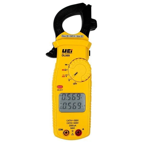 Uei Test Instruments 400a Dual Display Clamp Meter With Test Lead Storage DL569