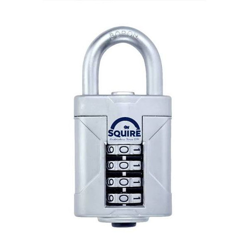 Squire Locks Vulcan Combi 50 Combination Padlock, Boron Steel, Open Shackle SQ-VUL50COMBI