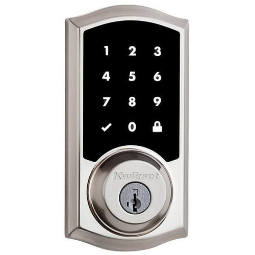 Kwikset 916 Smartcode Satin Nickel Electronic Deadbolt With Zigbee 99180-001