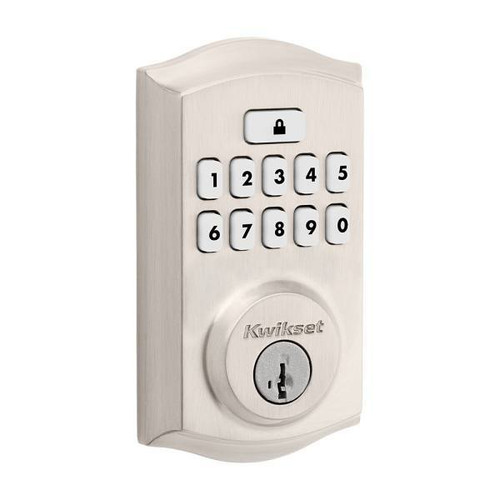 Kwikset 260 Smartcode Satin Nickel Electronic Deadbolt With Smartkey Security 992600-002